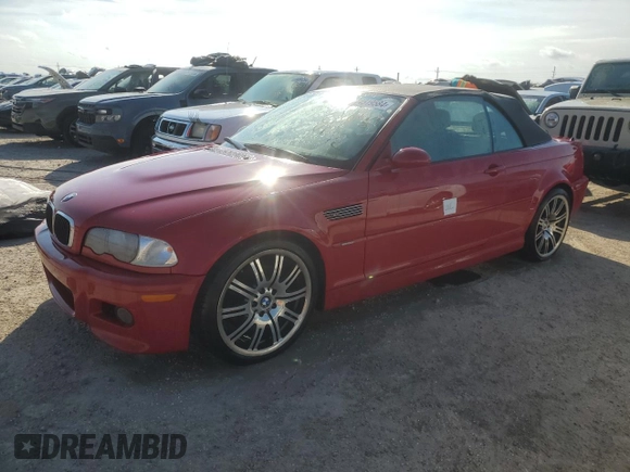 2003 BMW 3 Series M3 with VIN WBSBR93453PK03651, listed as a Copart auction lot 74519584 with 0 mi miles and Salvage Title. Bid and sale history available at carsss.com. Image 1.