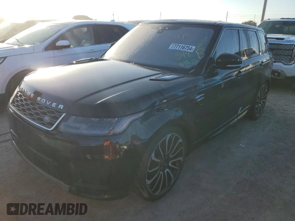 2018 Land Rover Range Rover Sport SE with VIN SALWG2RKXJA699180, listed as a Copart auction lot 77116754 with 46,595 mi miles and Non Repairable. Bid and sale history available at DreamBid. Image 1.