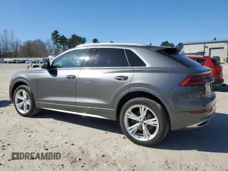 2019 Audi Q8 Premium Plus z VIN WA1BVAF19KD018356, wystawiony jako Copart lot #53423485 z przebiegiem 120 055 mil mil oraz Tytuł czysty. Historia ofert i sprzedaży dostępna na DreamBid. Obrazek 2.