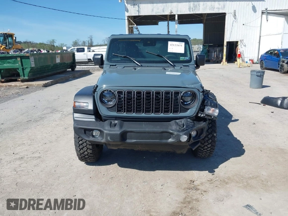 2024 Jeep Wrangler Sport S with VIN 1C4PJXDN2RW351741, listed as a IAAI auction lot 42122651 with 4,241 mi miles and . Bid and sale history available at DreamBid. Image 13.