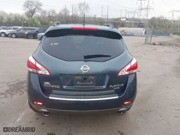 2013 Nissan Murano SL with VIN JN8AZ1MW6DW305038, listed as a IAAI auction lot 41951787 with 110,513 mi miles. Bid and sale history available at carsss.com. Image 16.