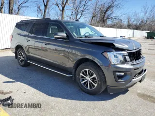 2019 Ford Expedition Max XLT with VIN 1FMJK1JT4KEA44498, listed as a Copart auction lot 47100725 with 100,678 mi miles and Salvage Title. Bid and sale history available at DreamBid. Image 4.