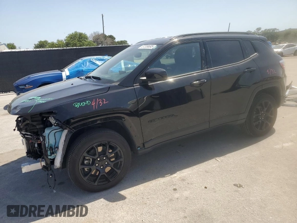 2023 Jeep Compass Latitude с VIN 3C4NJDBN4PT545862, выставлен на аукционе Copart как лот 57209695 с пробегом 11 138 миль миль и Списание • Salvage title. История ставок и продаж доступна на DreamBid. Изображение 1.