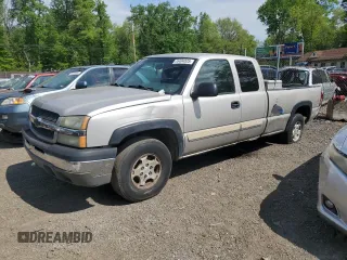 2004 Chevrolet Silverado 1500 Z71 with VIN 1GCEK19T44E247758, listed as a Copart auction lot 55404835 with 198,254 mi miles and Salvage Title. Bid and sale history available at DreamBid. Image 1.