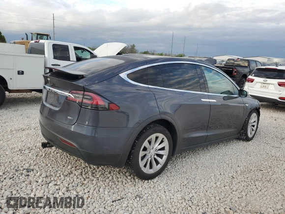 2016 Tesla Model X 70D with VIN 5YJXCAE22GF002253, listed as a Copart auction lot 50700425 with 153,258 mi miles and Salvage Title. Bid and sale history available at carsss.com. Image 3.