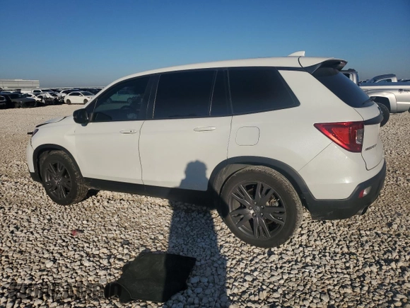 2021 Honda Passport EX-L with VIN 5FNYF7H56MB015412, listed as a Copart auction lot 85828114 with 39,334 mi miles and Salvage Title. Bid and sale history available at carsss.com. Image 2.
