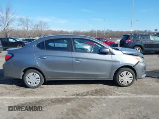 2021 Mitsubishi Mirage G4 ES with VIN ML32FUFJ0MHF00607, listed as a IAAI auction lot 41448300 with 30,045 mi miles. Bid and sale history available at carsss.com. Image 14.