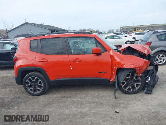 2015 Jeep Renegade Latitude with VIN ZACCJABT9FPB41532, listed as a IAAI auction lot 41977393 with 91,048 mi miles. Bid and sale history available at carsss.com. Image 12.