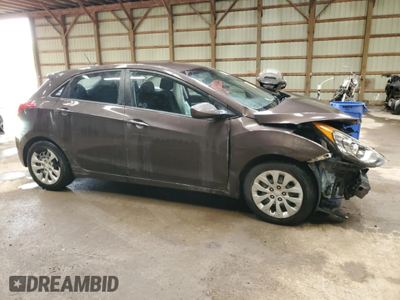 2016 Hyundai Elantra GL with VIN KMHD25LH6GU298224, listed as a Copart auction lot 63802115 with 186,425 mi miles and Salvage title. Bid and sale history available at DreamBid. Image 4.