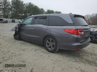 2021 Honda Odyssey EX z VIN 5FNRL6H5XMB011886, wystawiony jako Copart lot #52712135 z przebiegiem Nie podano mil oraz Szkody całkowita. Historia ofert i sprzedaży dostępna na DreamBid. Obrazek 2.