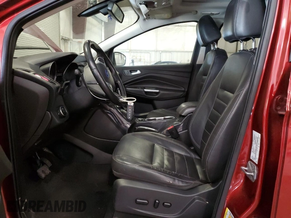 2014 Ford Escape Titanium with VIN 1FMCU9J94EUC25357, listed as a Copart auction lot 47595705 with 124,626 mi miles and Salvage Title. Bid and sale history available at DreamBid. Image 7.