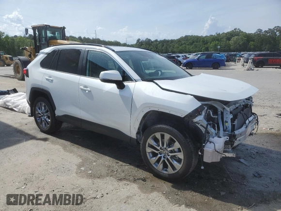 2024 Toyota RAV4 XLE Premium with VIN 2T3C1RFV9RW341472, listed as a Copart auction lot 55217545 with 7,314 mi miles and Salvage title. Bid and sale history available at DreamBid. Image 4.