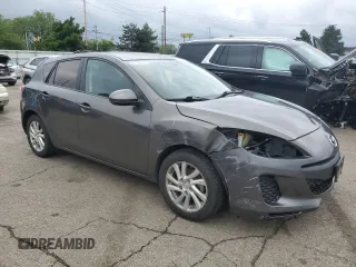 2012 Mazda 3 i Touring with VIN JM1BL1L79C1552450, listed as a Copart auction lot 56544455 with 107,737 mi miles and Salvage title. Bid and sale history available at DreamBid. Image 4.