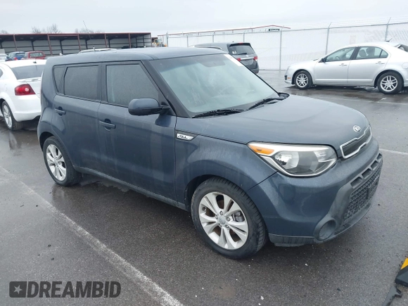 2015 Kia Soul + with VIN KNDJP3A5XF7176615, listed as a IAAI auction lot 41857489 with 107,707 mi miles and . Bid and sale history available at DreamBid. Image 1.