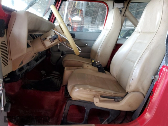 1991 Jeep Wrangler with VIN 2J4FY29S5MJ102367, listed as a Copart auction lot 82873294 with 71,908 mi miles and Salvage Title. Bid and sale history available at carsss.com. Image 7.