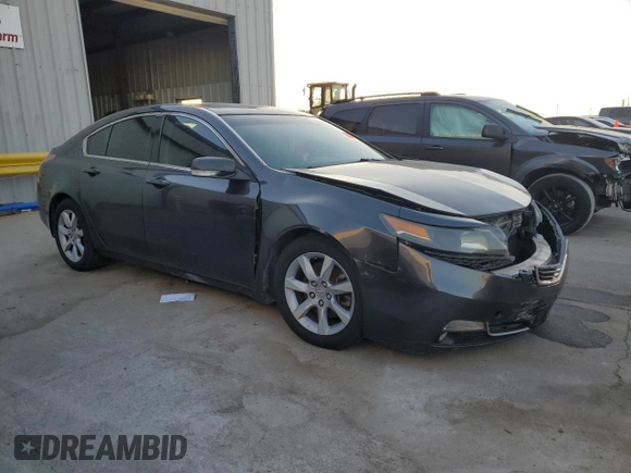 2012 Acura TL Tech Auto with VIN 19UUA8F52CA036451, listed as a Copart auction lot 51987955 with 123,568 mi miles and Salvage Title. Bid and sale history available at carsss.com. Image 4.