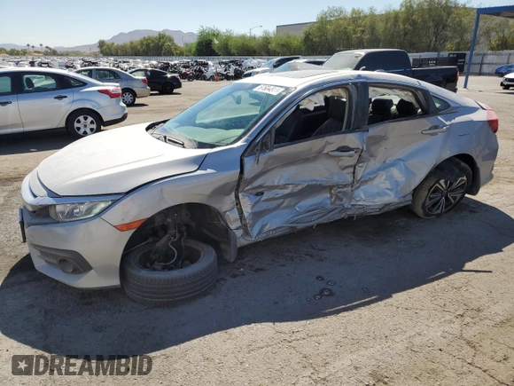 2017 Honda Civic Sedan EX-L with VIN 2HGFC1F7XHH644352, listed as a Copart auction lot 67604814 with 56,972 mi miles and Salvage Title. Bid and sale history available at carsss.com. Image 1.