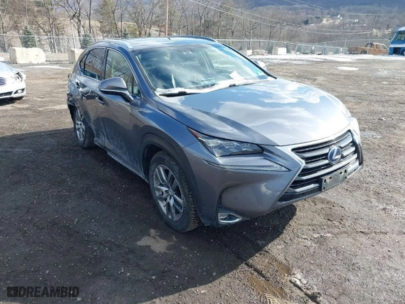 2015 Lexus NX 300h with VIN JTJBJRBZ1F2018555, listed as a IAAI auction lot 41528256 with 115169 miles. Bid and sale history available at carsss.com. Image 1.