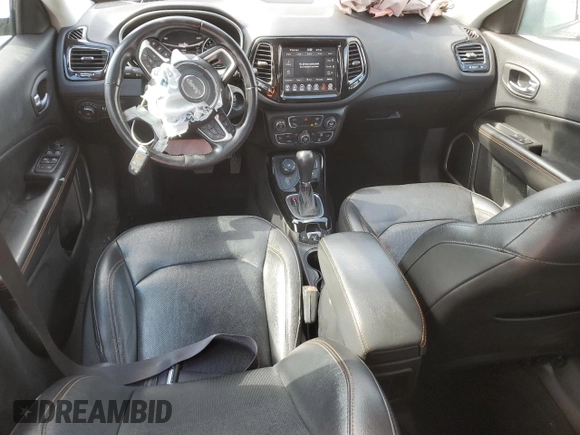 2021 Jeep Compass Limited with VIN 3C4NJDCB6MT521708, listed as a Copart auction lot 52402205 with 38,939 mi miles and Non Repairable. Bid and sale history available at carsss.com. Image 8.