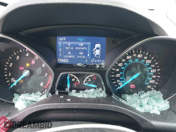 2013 Ford Escape SE with VIN 1FMCU0GX0DUC30622, listed as a IAAI auction lot 42281904 with 74,165 mi miles and . Bid and sale history available at DreamBid. Image 7.