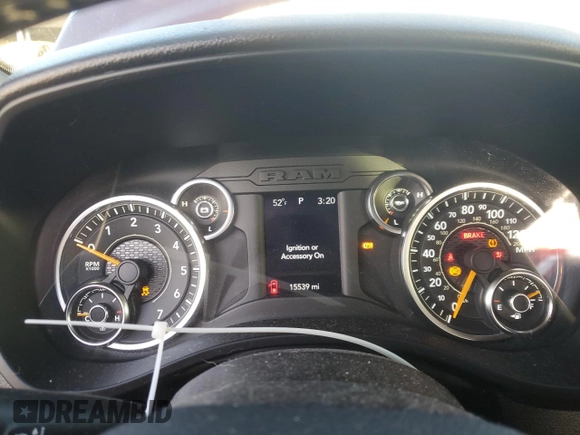 2022 Ram 1500 Big Horn with VIN 1C6RRFFG4NN412279, listed as a Copart auction lot 86359364 with 15,539 mi miles and Salvage Title. Bid and sale history available at carsss.com. Image 9.