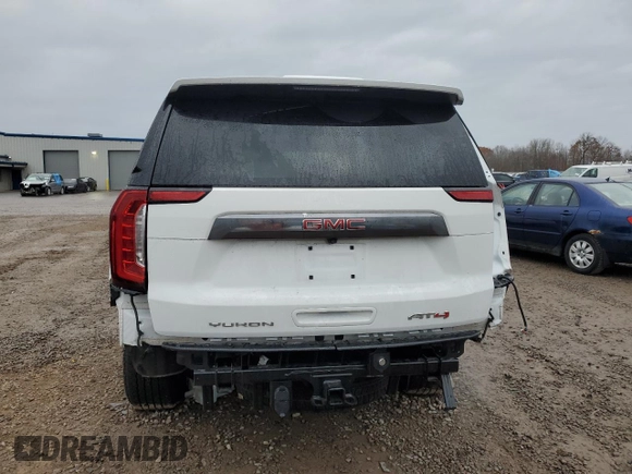 2024 GMC Yukon XL AT4 with VIN 1GKS2HKD7RR142067, listed as a Copart auction lot 80319754 with 9,348 mi miles and Salvage Title. Bid and sale history available at carsss.com. Image 6.