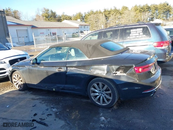 2018 Audi A5 Cabriolet Premium with VIN WAUWNGF51JN003515, listed as a IAAI auction lot 41477523 with NaN miles. Bid and sale history available at carsss.com. Image 14.