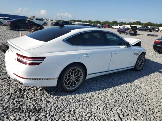 2024 Genesis G80 2.5T z VIN KMTGB4SC9RU221773, wystawiony jako Copart lot #57765545 z przebiegiem 7 081 mil mil oraz Nie do naprawy • Non repairable. Historia ofert i sprzedaży dostępna na DreamBid. Obrazek 3.