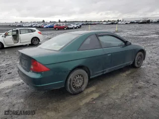 2002 Honda Civic LX with VIN 1HGEM21502L045829, listed as a Copart auction lot 81906834 with 269,548 mi miles and Salvage Title. Bid and sale history available at carsss.com. Image 3.
