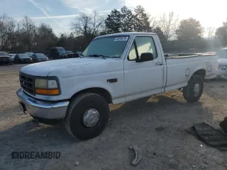 1993 Ford F-250 with VIN 1FTEF25Y6PNA82649, listed as a Copart auction lot 45395875 with 243,272 mi miles and Salvage Title. Bid and sale history available at carsss.com. Image 1.