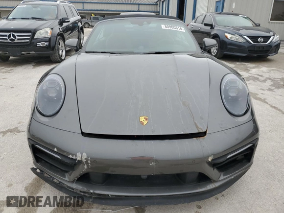 2023 Porsche 911 Carrera S with VIN WP0CB2A97PS247692, listed as a Copart auction lot 80900314 with 2,127 mi miles and Non Repairable. Bid and sale history available at carsss.com. Image 5.