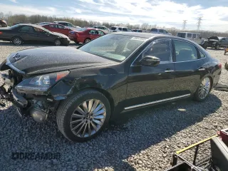 2014 Hyundai Equus Signature with VIN KMHGH4JH6EU077924, listed as a Copart auction lot 49043885 with 101,753 mi miles and Salvage Title. Bid and sale history available at DreamBid. Image 1.