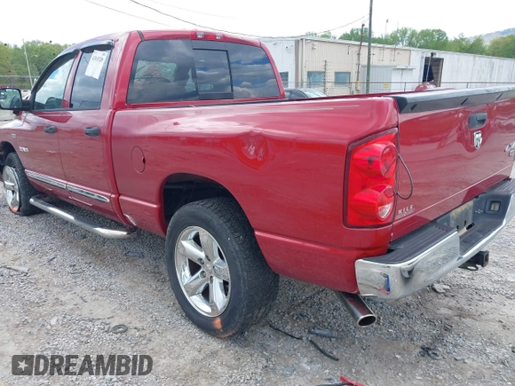 2008 Dodge 1500 SLT with VIN 1D7HU18208S534284, listed as a IAAI auction lot 42010789 with 184,530 mi miles. Bid and sale history available at carsss.com. Image 3.