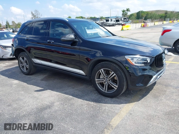 2020 Mercedes-Benz GLC 300 with VIN WDC0G8DB3LF734343, listed as a IAAI auction lot 41894613 with 88,728 mi miles and . Bid and sale history available at DreamBid. Image 1.
