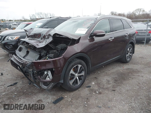 2016 Kia Sorento EX with VIN 5XYPH4A1XGG011498, listed as a IAAI auction lot 41836212 with 170,560 mi miles. Bid and sale history available at carsss.com. Image 2.