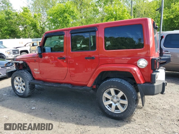 2012 Jeep Wrangler Unlimited Sahara with VIN 1C4BJWEG0CL128417, listed as a Copart auction lot 56243815 with 95,635 mi miles and Salvage title. Bid and sale history available at DreamBid. Image 2.