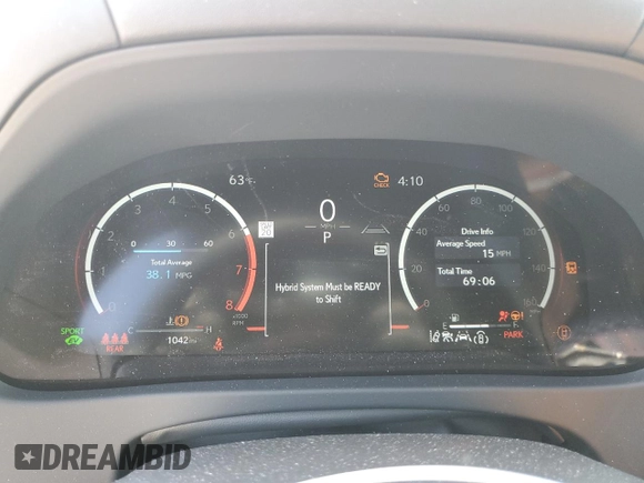 2025 Lexus UX with VIN JTHUCJDH6S2007491, listed as a Copart auction lot 52997175 with 1,042 mi miles and Salvage Title. Bid and sale history available at carsss.com. Image 9.