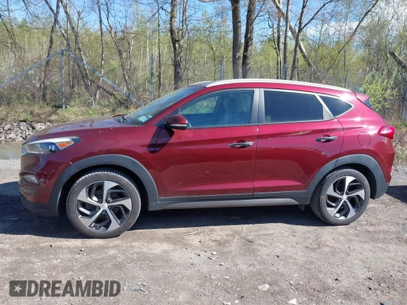 2016 Hyundai Tucson Eco with VIN KM8J3CA29GU052657, listed as a IAAI auction lot 42170324 with 80,681 mi miles. Bid and sale history available at carsss.com. Image 14.