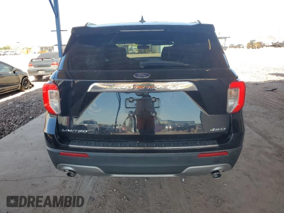 2021 Ford Explorer Limited with VIN 1FMSK8FH9MGB05529, listed as a Copart auction lot 51064645 with 52,626 mi miles and Salvage Title. Bid and sale history available at carsss.com. Image 6.