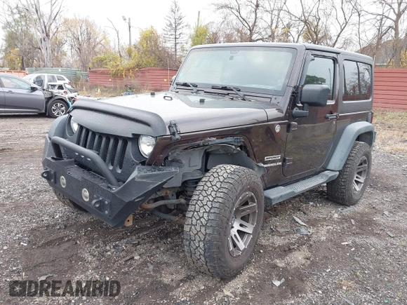 2013 Jeep Wrangler Sport with VIN 1C4AJWAG5DL679350, listed as a IAAI auction lot 40893582 with 61,191 mi miles and . Bid and sale history available at carsss.com. Image 17.