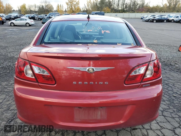 2007 Chrysler Sebring Limited with VIN 1C3LC66K27N535994, listed as a Copart auction lot 81200814 with 54,340 mi miles and Salvage title. Bid and sale history available at DreamBid. Image 6.