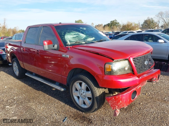 2007 Ford F-150 XLT with VIN 1FTPW12V77KA56155, listed as a IAAI auction lot 41269875 with 218,645 mi miles. Bid and sale history available at carsss.com. Image 1.
