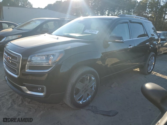 2017 GMC Acadia Limited Limited with VIN 1GKKVSKD2HJ136601, listed as a Copart auction lot 77105974 with 78,336 mi miles and Salvage Title. Bid and sale history available at carsss.com. Image 1.