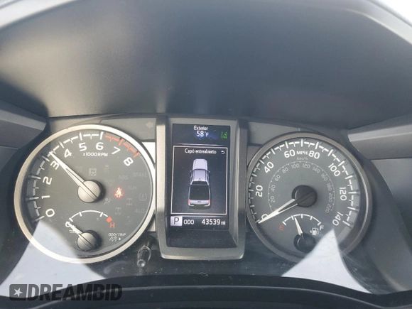 2020 Toyota Tacoma SR5 with VIN 3TMDZ5BN9LM096645, listed as a Copart auction lot 53723995 with 43,539 mi miles and Salvage title. Bid and sale history available at DreamBid. Image 9.