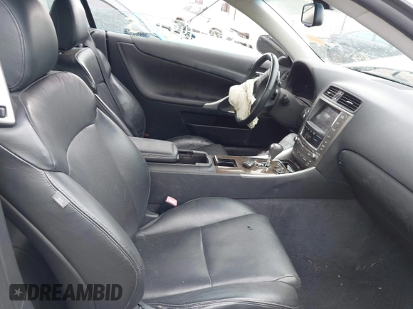 2010 Lexus IS 350 C with VIN JTHFE2C27A2501055, listed as a IAAI auction lot 42149205 with 123,778 mi miles and . Bid and sale history available at DreamBid. Image 5.