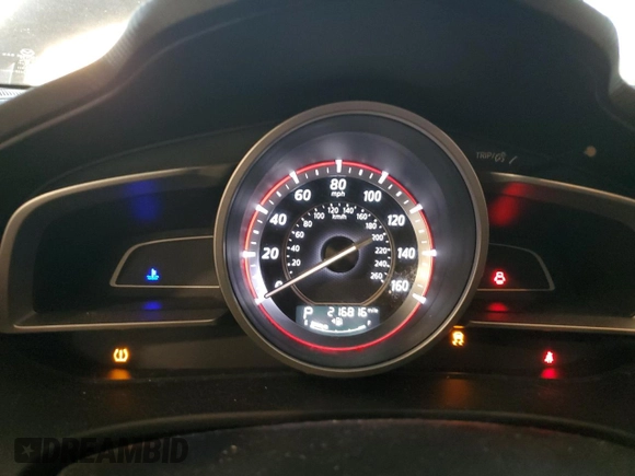 2015 Mazda 3 i SV with VIN JM1BM1T74F1231241, listed as a Copart auction lot 85824334 with 216,816 mi miles and Salvage Title. Bid and sale history available at DreamBid. Image 9.