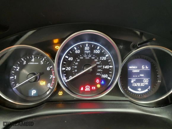 2015 Mazda CX-5 Touring with VIN JM3KE4CY0F0503062, listed as a Copart auction lot 48532635 with 132,830 mi miles and Salvage Title. Bid and sale history available at carsss.com. Image 9.
