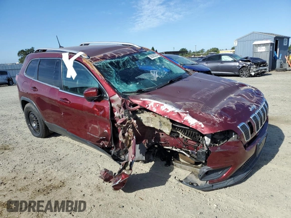 2019 Jeep Cherokee Latitude Plus with VIN 1C4PJMLN6KD174564, listed as a Copart auction lot 56365255 with 87,230 mi miles and Salvage title. Bid and sale history available at DreamBid. Image 4.