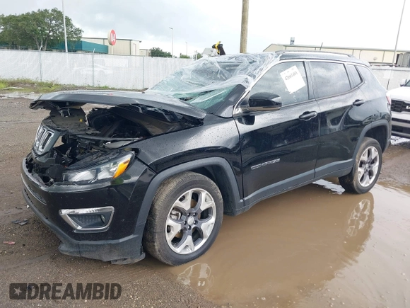 2021 Jeep Compass Limited with VIN 3C4NJDCB6MT584016, listed as a IAAI auction lot 42661401 with 68,455 mi miles and . Bid and sale history available at DreamBid. Image 2.