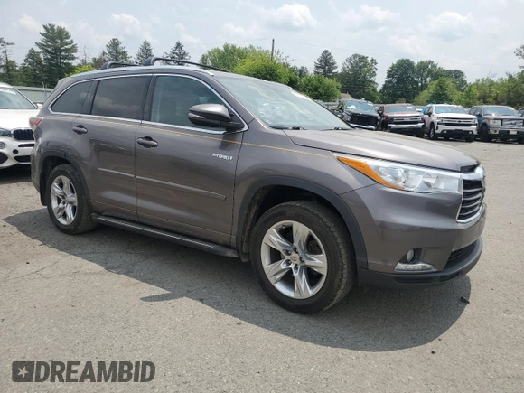 2015 Toyota Highlander Limited with VIN 5TDDCRFH8FS011344, listed as a Copart auction lot 60084105 with 224,095 mi miles and Salvage title. Bid and sale history available at DreamBid. Image 4.